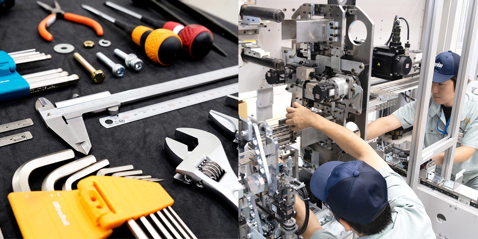 機械組立担当の職場の様子