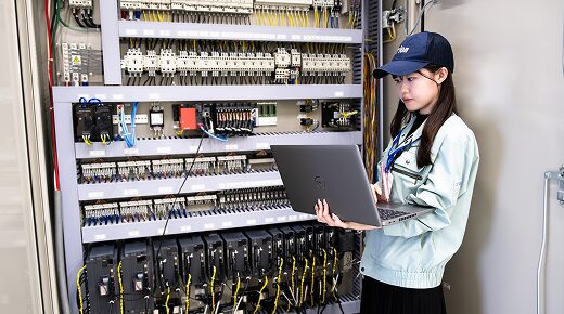 作業を行う様子